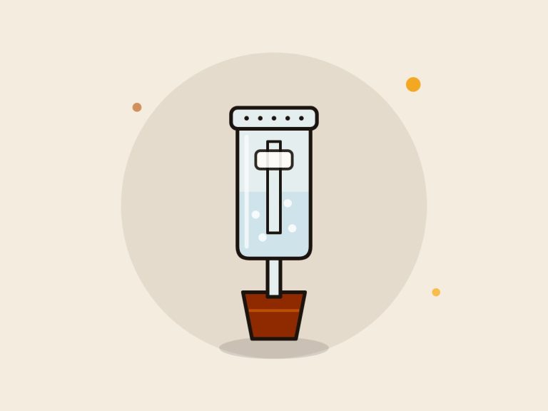 Airlock o válvula de fermentación: ilustración