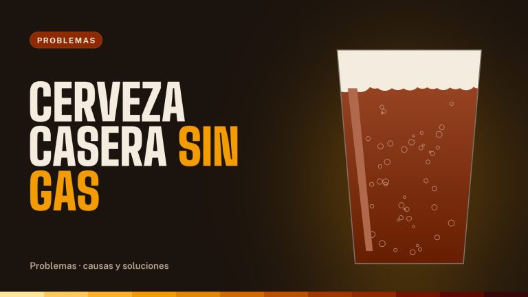 Cerveza casera sin gas: causas y cómo arreglarla