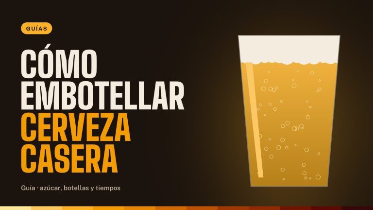 Cómo embotellar cerveza casera paso a paso