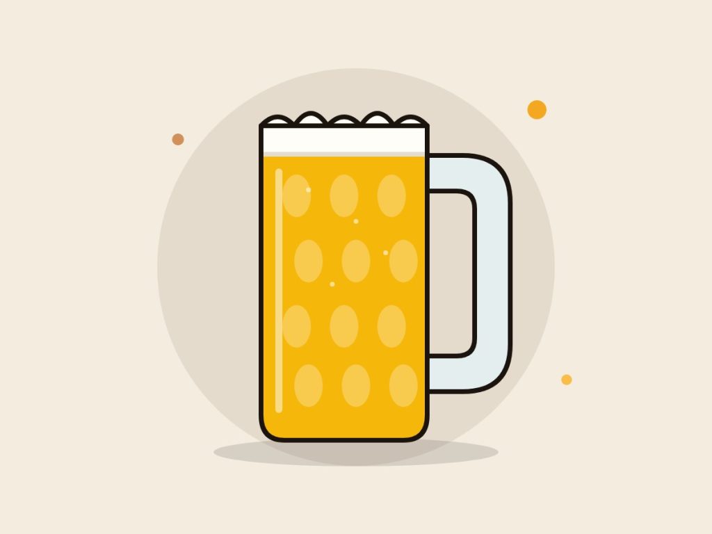 Jarra de cerveza: ilustración