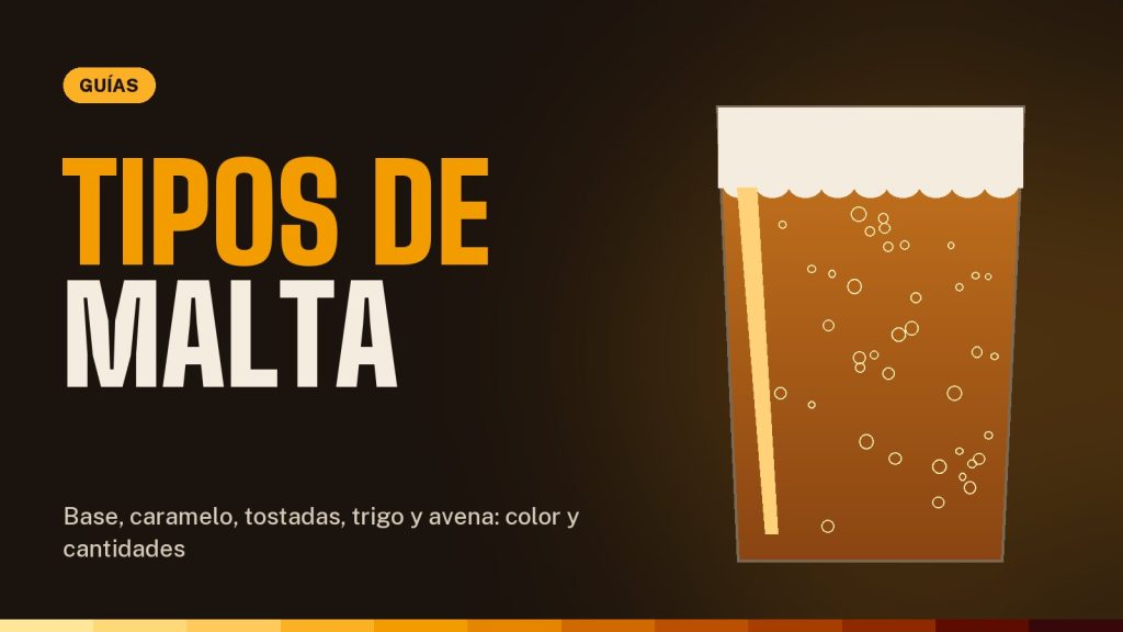 Malta para cerveza: tipos de malta y cuánta usar
