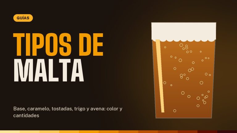 Malta para cerveza: tipos de malta y cuánta usar
