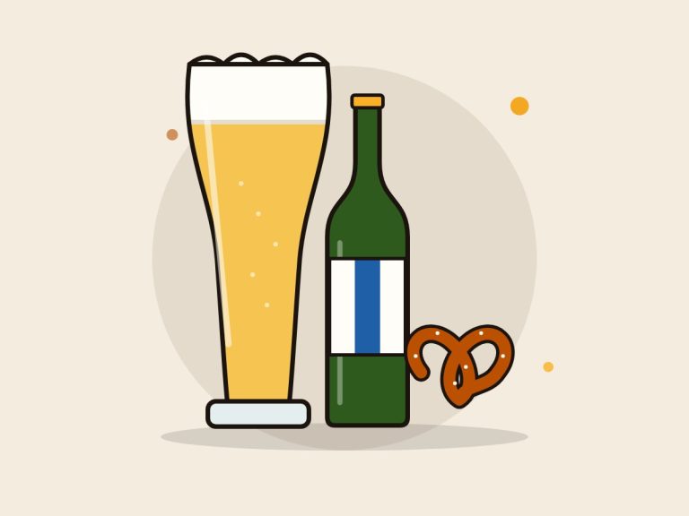 Pack de cervezas alemanas: ilustración