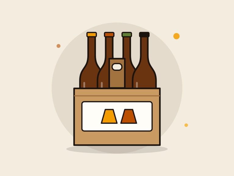Pack de cervezas artesanas: ilustración