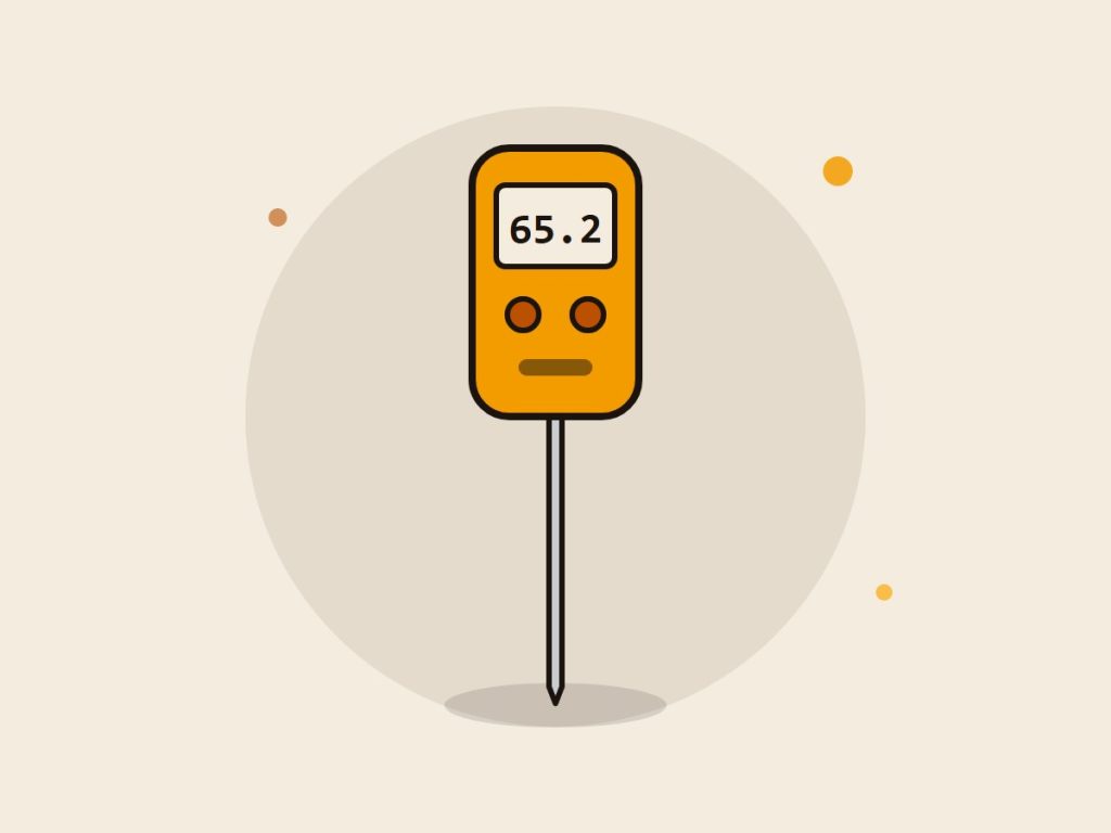 Termómetro digital de sonda: ilustración
