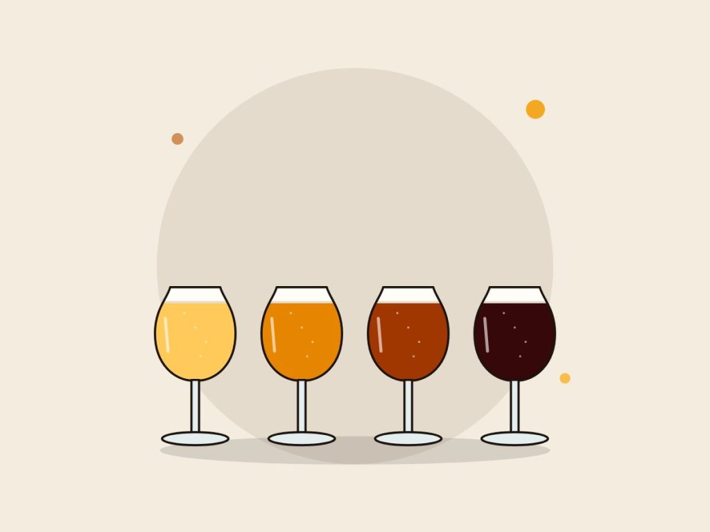 Vasos de cata: ilustración